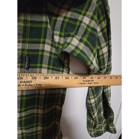 !! Columbia Men's Green OMNIWICK Flannel Long Sleeve Size LARGE - Picture 6 of 15